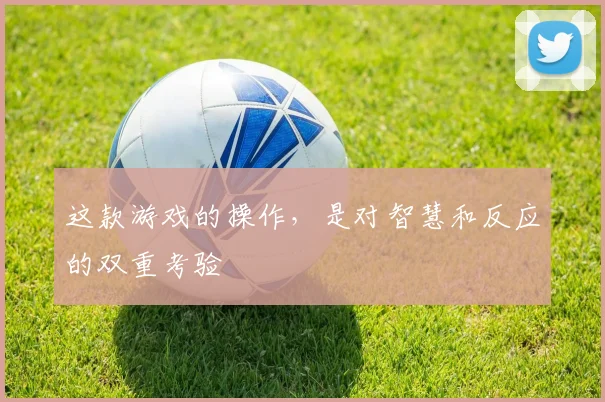 这款游戏的操作，是对智慧和反应的双重考验